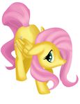  cute cutie_mark equine fauxsquared female feral fluttershy_(mlp) friendship_is_magic hair horse looking_at_viewer mammal my_little_pony pegasus pink_hair plain_background pony smile solo white_background wings 