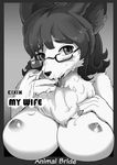  big_breasts breasts bust canine chest_tuft cum cum_on_breasts cum_on_face dog eixin eyewear female fur glasses looking_at_viewer mammal nipples solo tuft 