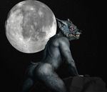  canine male mammal monster nude solo unknown_artist were werewolf wolf 