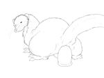  anal anal_masturbation animated balls butt dildo feral large_insertion male masturbation mikachu_tuhonen mustelid sex_toy solo stoat 