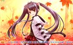  calendar hinata_haruka hulotte ikegami_akane wallpaper with_ribbon 