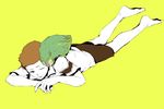  bad_id bad_pixiv_id barefoot bird brown_hair character_request kakapo male_focus shiro_(reptil) simple_background solo tennis_no_ouji-sama 