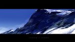  letterboxed mountain no_humans scenery siirakannu sky snow touhou 