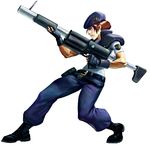  1girl beret capcom glare glaring gun hat jill_valentine marvel marvel_vs._capcom marvel_vs._capcom_2 marvel_vs_capcom marvel_vs_capcom_2 resident_evil weapon 