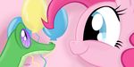  balloon blue_eyes equine female friendship_is_magic gummy_(mlp) horse mammal my_little_pony pinkie_pie_(mlp) pony purple_eyes reptile scalie thedracojayproduct wallpaper 
