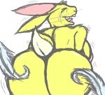  big_breasts big_butt breasts butt crying drooling eyes_closed feathers female huge_breasts invalid_tag lagomorph laugh long_ears mammal movement rabbit rope saliva sketch teeth tickling zp92 
