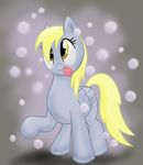  bubble bubbles cross-eyed cutie_mark derpy_hooves_(mlp) equine female feral friendship_is_magic hair horse mammal my_little_pony pegasus plain_background pony solo standing thedracojayproduct tongue tongue_out wings yellow_eyes 