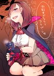  bad_id bad_pixiv_id blush breath brown_hair cape dress fang gloves green_eyes hairband handjob hetero idolmaster idolmaster_cinderella_girls long_hair open_mouth penis penis_ribbon precum producer_(idolmaster) ribbon sakuma_mayu seiza single_glove sitting taneda_yuuta 