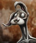 bogs fur grey_eyes grey_fur lagomorph male mammal meme nightmare_fuel pink_nose rabbit solo 
