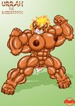  anthro biceps big_breasts breasts fangs feline female flexing huge_breasts huge_muscles invalid_tag mammal muscles muscular_female navel nipples nude plumpdragon pose pussy saber_tooth_tiger smile smilodon solo 