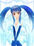  angel_(fairy_tail) blue_hair cosplay fairy_tail feathers fuchise gloves long_hair wendy_marvell 
