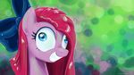  blue_eyes bow equine female feral friendship_is_magic fur hair horse karol_pawlinski kp-shadowsquirrel long_hair mammal my_little_pony pink_fur pink_hair pinkamena_(mlp) pinkie_pie_(mlp) pony portrait signature smile solo 