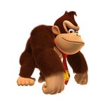  1boy absurdres all_fours donkey_kong fur highres monkey necktie nintendo official_art tie 