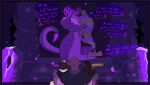  2022 absurd_res akita ambient_arthropod ambient_butterfly ambient_insect american_akita amihan_(melaisen) anthro apode bau_(melaisen) behind_another being_watched big_bulge big_dom_small_sub black_border bodily_fluids border brown_body brown_fur bulge canid canine canis clothing cobra comic cutaway dialogue domestic_dog dominant dominant_anthro draconcopode english_text fur group hand_on_another&#039;s_shoulder hand_on_shoulder hi_res holding_another holding_character humanoid lamia larger_anthro larger_male legless looking_at_another male male/male male_humanoid mammal melaisen muscular muscular_anthro muscular_humanoid muscular_male naga orc purple_body purple_heart purple_scales purple_sclera purple_snake_hood purple_text purple_theme purple_water reptile rock scales scalie serpentine shirt size_difference smaller_anthro smaller_male smile snake spitz split_form submissive submissive_humanoid submissive_male sweat talking_to_another teeth tentacle_around_leg tentacles text tolentino_(melaisen) topwear yellow_text 