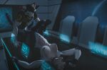  anthro breasts canid canine canis duo female futuristic hi_res looking_pleasured machine male male/female mammal motion_blur open_mouth penetration siegwulfe space taur thane_corst trials_in_tainted_space vaginal vaginal_penetration wolf 