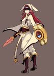  bad_id bad_pixiv_id blazblue blue_eyes hat head_wings long_hair miyadevil red_hair solo tsubaki_yayoi 