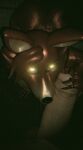  all_fours animatronic anthro canid canine duo female first_person_view five_nights_at_freddy&#039;s fox foxy_(fnaf) genitals hand_on_glans hand_on_penis hi_res human humanoid looking_at_viewer looking_up machine male male/female mammal nuzzling offscreen_character offscreen_male oral penis penis_nuzzling robot scottgames tincanny 