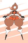 aliasing anthro artist_logo artist_name bottom_heavy bottomwear brown_body brown_fur clothing crop_top curvy_figure digital_media_(artwork) eulipotyphlan evan_laveldivan eyelashes featureless_feet feet femboy footwear fur gloves halftone halftone_background handwear head_tuft hi_res hotpants jacket knee_highs knee_socks legwear logo male mammal midriff mole_(animal) mouthless navel pattern_background shirt shoes shorts signature simple_background sleeveless_jacket socks solo text thatdawgmurray thick_thighs topwear tuft whiskers wide_hips