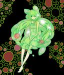  black_eyes dress gen_5_pokemon green_hair kitahara personification pokemon reuniclus sitting solo 