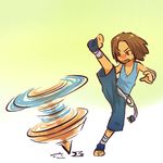  bandages brown_hair gen_2_pokemon hitec hitmontop kicking male_focus moemon pants personification pokemon pokemon_(creature) spinning 