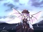  feathers gr_(artist) hat mystia_lorelei ribbon short_hair solo touhou wings 