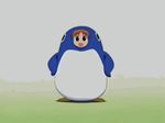  animal_costume animated animated_gif azumanga_daiou bird dancing lowres mihama_chiyo penguin penguin_costume solo 