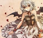  bad_id bad_pixiv_id hina_(pico) petals remilia_scarlet ribbon short_hair solo touhou wings 