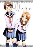  aoi_hana brown_eyes brown_hair crossdressing hourou_musuko nitori_shuuichi okudaira_akira red_hair short_hair translation_request trap 