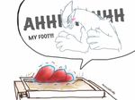  blush hindpaw legendary_pok&#233;mon lugia mouse_trap nintendo pain paws pok&#233;mon pok&eacute;mon shout toe toes unknown_artist video_games 