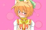  animal_ears bad_id bad_pixiv_id blush cat_ears chen jewelry kachoo short_hair single_earring solo touhou 