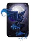  blue_eyes blue_hair blue_theme cool_colors equine feathered_wings feathers female feral flowing_mane friendship_is_magic hair hi_res hooves horn horse mammal moon my_little_pony nastylady pony princess_luna_(mlp) solo spread_wings stars tiara winged_unicorn wings 