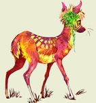  ambiguous_gender cervine colorful deer feral hooves mammal solo toulouse ungulate unknown_species 