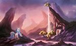  canterlot equine female feral friendship_is_magic horn horse mammal my_little_pony pony princess princess_celestia_(mlp) royalty scenery solo winged_unicorn wings 