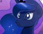  blue_eyes crown equine female friendship_is_magic horn horse mammal my_little_pony night outside pony princess_luna_(mlp) sallymon solo sparkles stars winged_unicorn wings 