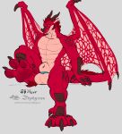 absurd_res animal_genitalia anthro ball_ring balls barefoot claws digital_media_(artwork) digitigrade dragon entropy_(billeur) feet foot_focus fur genitals hi_res horn jewelry looking_at_viewer male membrane_(anatomy) membranous_wings muscular muscular_anthro muscular_male paws presenting red_body red_fur red_scales ring scales scalie seductive sheath simple_background smile smiling_at_viewer smirk smirking_at_viewer soles solo tail toes western_dragon wings zephyxus