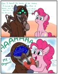 cybernetics cyborg dialogue duo equid equine eyelashes fan_character female feral friendship_is_magic hair hasbro hood horse jargon_scott machine magnet mammal my_little_pony pink_body pink_hair pinkie_pie_(mlp) pony smile text