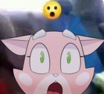 anthro emoji felid feline female green_eyes hi_res hitsuji mammal meme paintover shima_luan shocked_expression solo super_planet_dolan