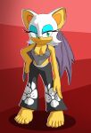 anthro bat female hi_res mammal radicool332 rouge_the_bat sega shoulder_wedgie smile smirk smug solo sonic_the_hedgehog_(series) wedgie