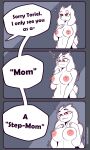 &lt;3 &lt;3_eyes 2023 3:5 absurd_res anthro bedroom_eyes big_breasts blush boss_monster bovid breasts caprine comic english_text female fur hi_res horn imminent_sex mammal mature_anthro mature_female narrowed_eyes nipples nude seductive smile solo text the_man toriel undertale undertale_(series) unseen_character white_body white_fur