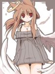  bad_id bad_pixiv_id brown_hair copyright_request endou_chihiro long_hair looking_at_viewer red_eyes smile solo 