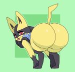 anthro big_butt butt generation_4_pokemon hi_res lucario male nintendo pokemon pokemon_(species) samirachuni shiny_pokemon