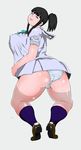  1girl ass breasts fat huge_breasts itou_yukino real_drive thick_thighs thighs 