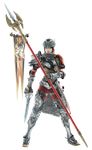  absurdres armor brown_hair highres hilde hildegard_von_krone lips long_hair mole soul_calibur soulcalibur_v sword weapon 