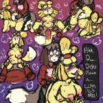 animal_crossing anthro blush breasts brother_(lore) brother_and_sister_(lore) canid canine canis comic digby_(animal_crossing) domestic_dog duo female foxvomitarts genitals hi_res incest_(lore) isabelle_(animal_crossing) male male/female mammal nintendo penetration pussy sibling_(lore) sister_(lore) sketch vaginal vaginal_penetration