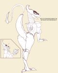 2024 anthro breasts dragon featureless_breasts featureless_crotch female hi_res machine sketch solo synth_(vader-san) tagme tail vagoncho