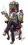 absurdres chair coin gio_dampierre hat highres kawano_takuji lord_geo_dampierre male male_focus money namco official_art soul_calibur soulcalibur_v 