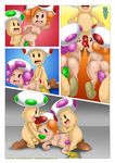 breasts castle condom cowgirl_position doggy_position doggystyle eyes_closed female from_behind licking male nintendo on_top open_mouth oral oral_sex palcomix penetration penis pussy sex straddling toad toad_(mario) tongue vaginal vaginal_penetration video_games 