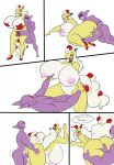 ampharos anthro balls big_balls big_breasts big_penis bodily_fluids breast_grab breasts clothing cowgirl_position deadpliss duo female fingering footwear from_behind_position from_front_position generation_2_pokemon generation_3_pokemon genitals hand_on_breast hi_res high_heels huge_balls huge_breasts huge_penis hyper hyper_breasts hyper_genitalia hyper_penis kaboozle male male/female muscular muscular_male nintendo nude on_bottom on_top panties pasties penetration penis pietro_(deadpliss) pokemon pokemon_(species) sableye sex sweat text underwear vaginal vaginal_fingering vaginal_penetration