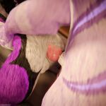 1:1 3d_(artwork) 4k absurd_res all_fours anal anal_penetration animal_genitalia animal_penis anthro anthro_on_anthro anthro_penetrated anthro_penetrating anthro_penetrating_anthro balls bed bedroom bedroom_sex big_dom_small_sub biped black_body black_fur blender_(software) blender_cycles bodily_fluids butt canid canine canine_genitalia canine_penis claws clothing collar cum cum_drip cum_dripping_from_penis cum_in_ass cum_inside cum_on_bed cum_on_penis digital_media_(artwork) dominant dominant_male dragonplayer dripping duo ejaculation erection fox fur furniture genital_fluids genitals hair hands_on_bed hands_on_belly hands_on_hips hi_res inside kneeling kneeling_on_bed kneeling_sex knot larger_male male male/male male_penetrated male_penetrating male_penetrating_male mammal moan multicolored_body on_bed orgasm penetration penile penile_penetration penis penis_in_ass pink_penis purple_body purple_fur reflection rexouium sex size_difference slim slim_anthro slim_male slim_sub submissive submissive_male tail white_body white_fur