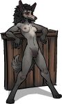 5_fingers alpha_channel anthro biped blizzard_entertainment breasts canid female fingers fur genitals jam_(artist) mammal nipples nude pussy simple_background solo tail transparent_background warcraft were werecanid worgen